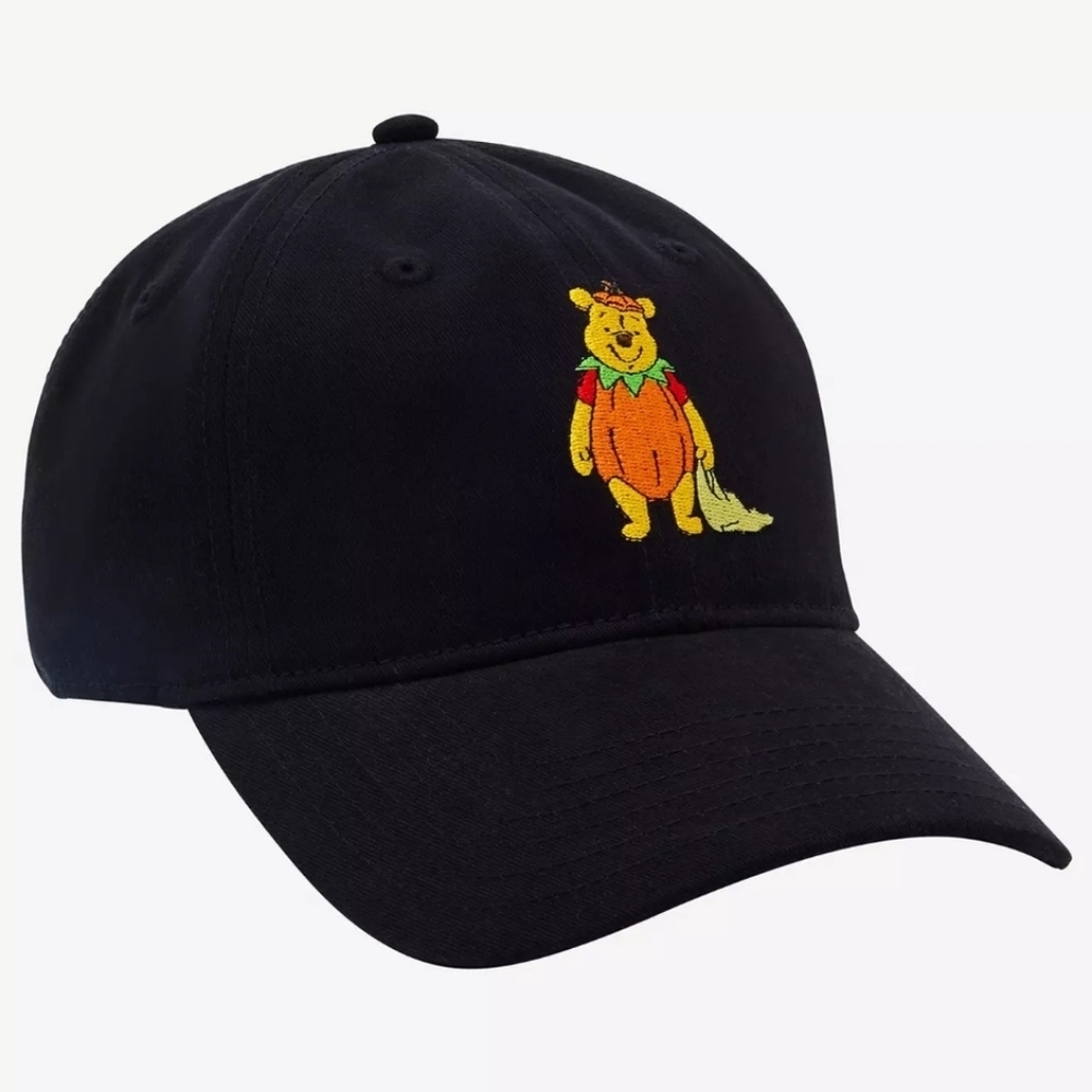 Disney Winnie the Pooh Pumpkin Pooh Bear Ball Cap Black NWT - Picture 12 of 12